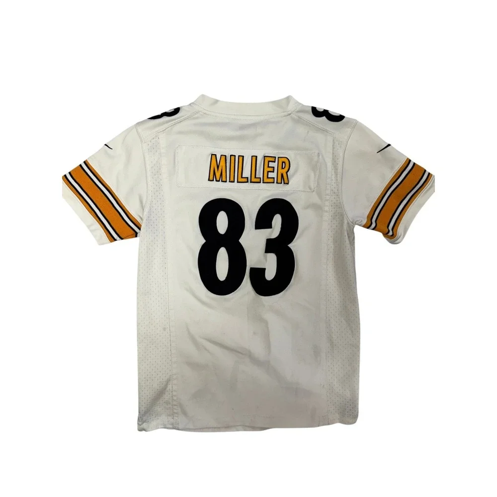 Nike‎ Pittsburgh Steelers Heath Miller #83 Women's M White NFL Football Jersey